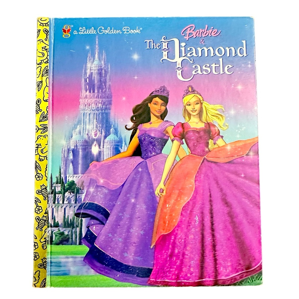 👓3 for $25👓 A Little Golden Book Barbie and The Diamond Castle